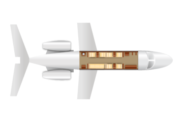 Private Heavy Jet Challenger 600 Floor Plan